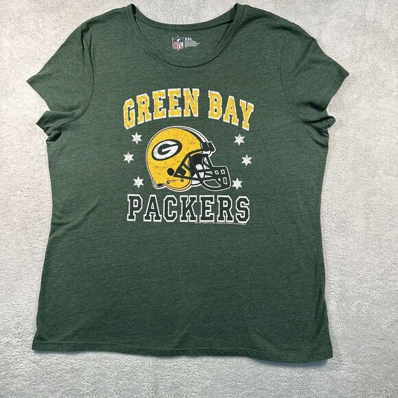 Green Bay Packers T-Shirt Womens XXL 2XL NFL Football‎ Shirt 2011 - Picture 1 of 6